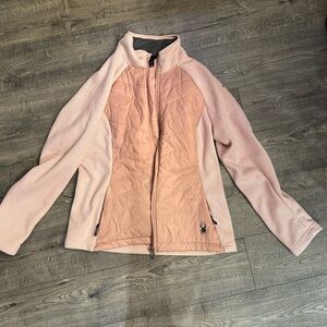 Light pink Spyder Nova Full Zip Hybrid Jacket